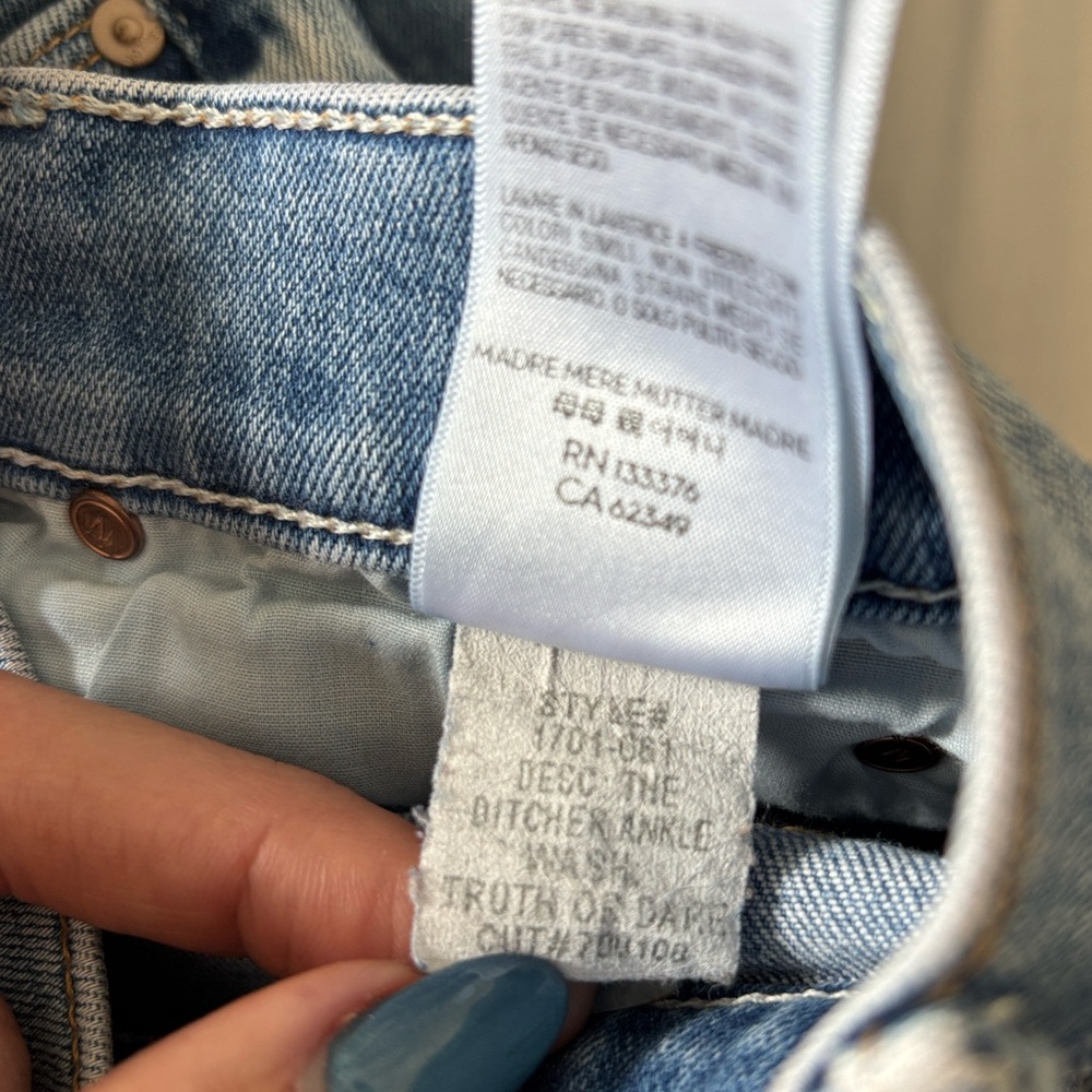 MOTHER Light Wash Straight-Leg Jeans - Picture 8 of 8